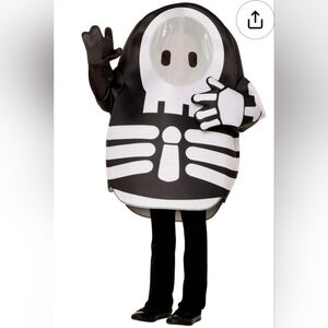 Kids Skeleton Inflatable Costume - Black and White